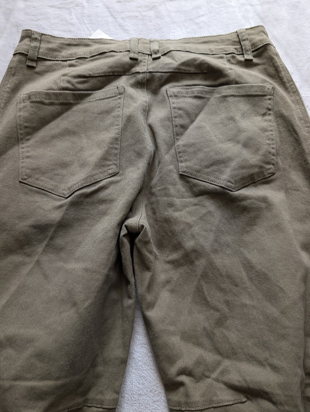 Flamingals Stitch Detail Straight Leg Crop Pants NWT Women's Large - Picture 10 of 13